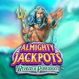 Almighty Jackpots – Realm of Poseidon casino game by Novomatic – featured logo at Goldex Casino
