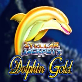 Dolphin Gold with Stellar Jackpots logo by Lightning Box Game Goldex Casino