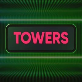 Towers slot logo by Turbo Games at Goldex Casino